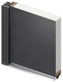 Kovové vchodové dvere S68 Neptun 90 Ľ tmavý antracit