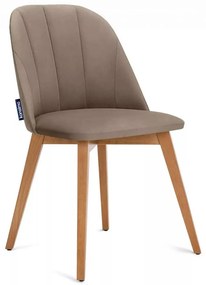 Konsimo Sp. z o.o. Sp. k. Jedálenská stolička RIFO 86x48 cm béžová/svetlý dub KO0085