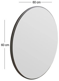 Zrkadlo Ozze Black 60 cm