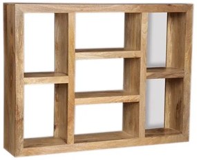 furniture-nabytek.cz - Rustikálna polica 130x90x35 z dreva mango