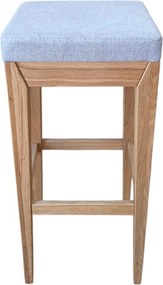 Drevená barová stolička s textilným sedákom, 36x36x80 cm Urban 04