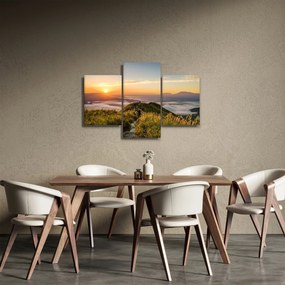Obraz hory pri západe slnka (90x60 cm)