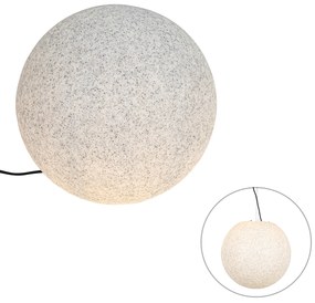 Moderná vonkajšia lampa sivá 45 cm IP65 - Nura