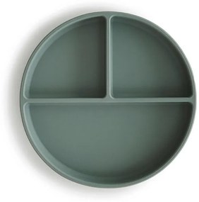 Mushie silikónový tanier s prísavkou: Cambridge Blue