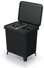 Odpadkový kôš, 2 x 10 l, čierna