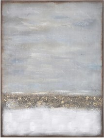 Ručne maľovaná nástenná dekorácia v drevenom ráme Abstract Horizon