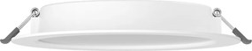 Mexen LDRR, LED stropné svietidlo na zapustenie, priemer 12 cm 17 cm, 12W, studená - 6500K, 1320 lm, biela - L210-017-1265-20