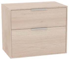 Roca Optica kúpeľňová skrinka bez umývadla 78,5x56,5x45,5 cm svetlý dub OPTDESK802ZJ