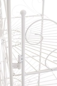 Kovová polica regál Maia - Biela