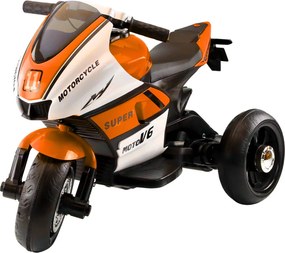 LEAN CARS Detská elektrická trojkolka HT-5188 LED MP3 oranžová