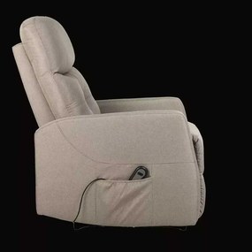 LuxuryForm DESIGN Elektricky polohovateľné televízne kreslo SEMIR - béžové