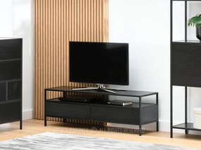 TV stolík/skrinka Subsidios (čierna). Akcia -15%. Vlastná spoľahlivá doprava až k Vám domov. 1137069