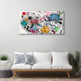 Obraz na skle Abstrakcia umenie 100x50 cm