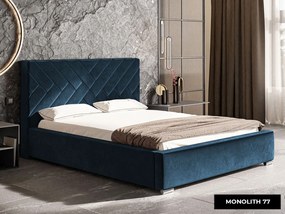 PROXIMA.store - Moderná čalúnená posteľ PAULA ROZMER: 160 x 200 cm, FARBA NÔH: chrómová