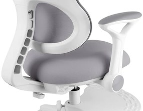 Detská rastúca stolička Neoseat JUNI 006 — látka, sivá