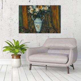 Obraz - Paul Cézanne, Vase of Flowers, reprodukcia (90x60 cm)
