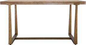 Jedálenský stôl Ankara 150 cm hnedý/zlatý