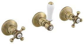 Podomietková sprchová batéria v bronzovej farbe (2 výstupy) Antea – Sapho