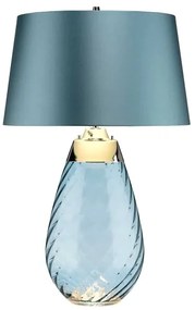 Elstead LENA-TL-L-MODRÁ - LED Stolná lampa LENA 1xE27/60W/230V+1xGU10/7W modrá