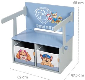 Modrá detská lavica Paw Patrol – Roba