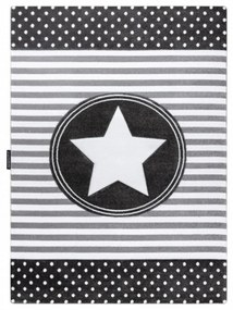 Detský kusový koberec Hviezda sivý 240x330cm