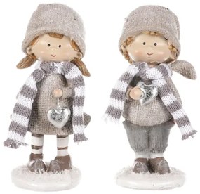 Deti v zimnom oblečení 15cm