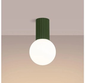 Sollux SL.1723 - Kúpeľňové stropné svietidlo HALO 1xG9/8W/230V IP44 zelená