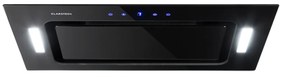 Klarstein Hektor, digestor, 52 cm, vstavaný, 530 m³/h, LED, dotykové ovládanie, sklo, čierny