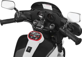 JOKOMISIADA Veľký akumulátorový motorkový chopper pre deti PA0254 biely