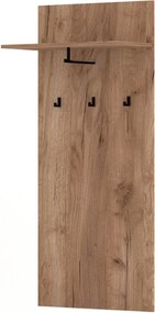 Nástenný predsieňový vešiak Bilbao 63,4 cm dub Remeselný Tabak