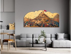 drevko |  Obraz Pod hradbami dejín  385 x 80 cm