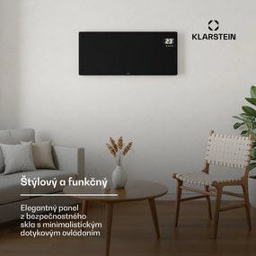 Klarstein Bornholm konvektor | 3000 W | 30 m² | Výkonný a štýlový | 105 cm x 51 cm