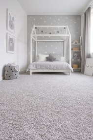 Condor Carpets, Metrážny koberec Bali 073, na mieru, šíře 4m, šedá, filc, detská izba