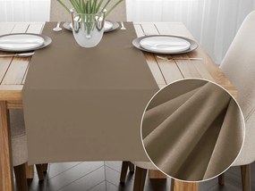 Biante Zamatový behúň na stôl Velvet Prémium SVP-034 Kávovo hnedý 35x180 cm