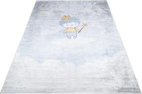 TA Koberec 2549 PRINT EMMA Modrý Obdĺžnikový Rozmer: 160x230 cm
