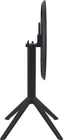 Skladací stôl Sky round - čierna