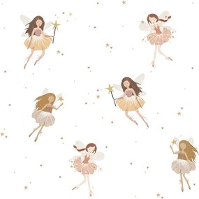 Tapeta víly biela 280x50 cm