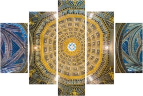 Obraz stropu Sienského kostola (150x105 cm)