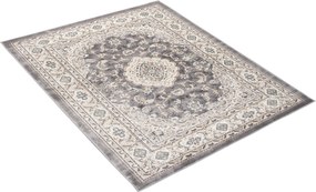 Koberec Dubai CHU 6956A – sivý obdĺžnikový koberec z polypropylénu Rozmer: 80x150 cm
