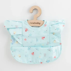 Luxusný podbradník New Baby 35x27 cm s volánikmi