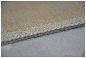 Koberec PASTEL 18409/652 - Obláčik-Srdiečka-Vtáčik sivý/krém/tyrkys
