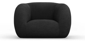 Tmavosivé kreslo z textílie buklé Essen – Cosmopolitan Design