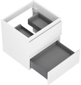 Mexen Orio, kúpeľňová skrinka 50 cm, 2 zásuvky, biela matná, 91A10-05047-2-BFF01