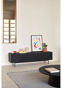 Čierny TV stolík 180x52 cm Sierra – Teulat