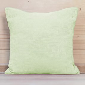 Biante Mušelínová obliečka na vankúš MSN-030 Pastelovo pistáciová 35 x 45 cm