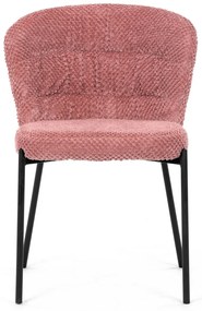 Súprava jedálenských stoličiek Bouclé CT-W1077PINK2, 4 ks