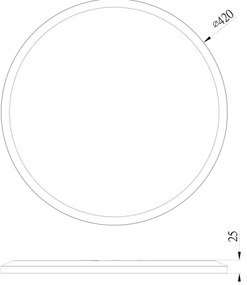 Globo 41562-24B - LED Kúpeľňové stropné svietidlo SAPANA LED/24W/230V IP44