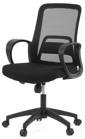 Autronic BONTEC Kancelárska stolička, hojdací mechanizmus, čierna sieťovina, KA-S3015 BK Farba: Čierna