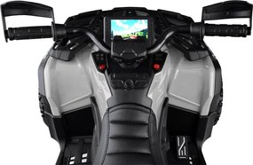 JOKOMISIADA Detská štvorkolka na akumulátor pre 2 osoby CAN-AM OUTLANDER 4x4 s LED panelom PA0326 sivá