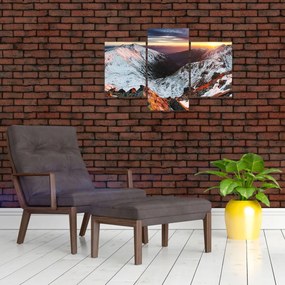 Obraz - Zimná horská panoráma (90x60 cm)